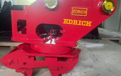 Cuplă rapidă mecanică Edrich cu rotație 360° – eficiență și siguranță pentru excavatoare între 3 și 12 tone